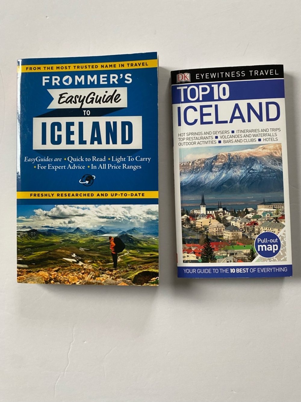 Iceland Guide Set Of 2 Frommer’s Easyguide Eyewitness Travel Top Ten Book EUC